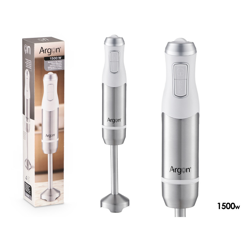 BATIDORA ACERO BLANCA 1500W