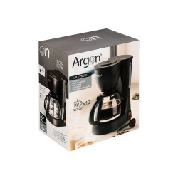 CAFETERA VASO FILTRO 12 TAZAS 750W 1,2L