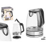 BOUILLOIRE EN VERRE ET ACIER INOXYDABLE 2000W 1,8L