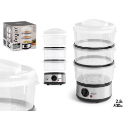 VAPORIZADOR 3 NÍVEIS AÇO 500W 2,5L