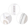 STANDING FAN WHITE 40W GREY BUTTONS 