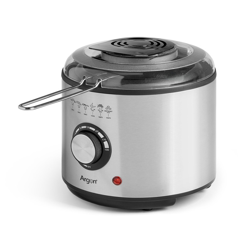 FREIDORA REDONDA ACERO 950W 1000ML