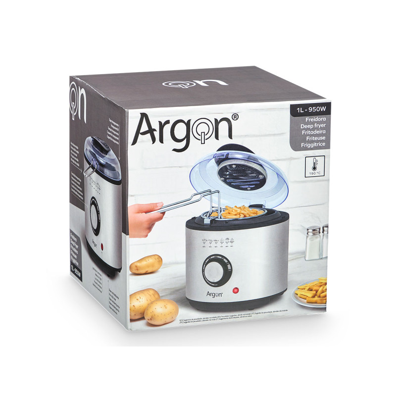 FRIGGITRICE ROTONDA ACCIAIO 950W 1000ML
