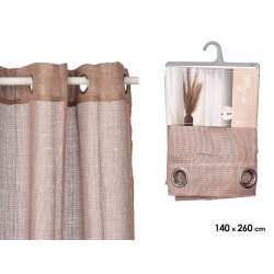 BROWN CURTAIN RELIEF