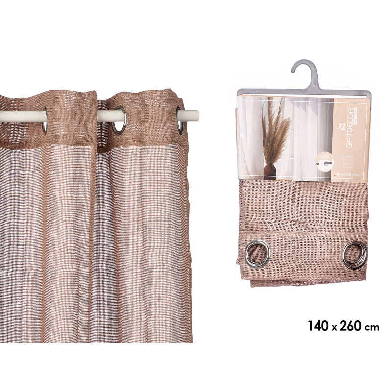 BROWN CURTAIN RELIEF