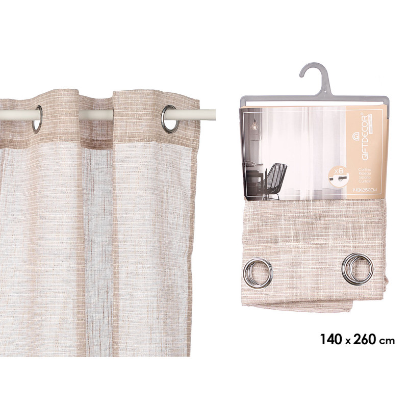 BROWN CURTAIN STRIPES