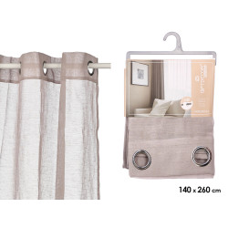 GREY CURTAIN TRANSPARENT 