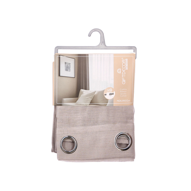 GREY CURTAIN TRANSPARENT 