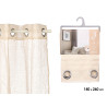 CORTINA BEIGE TRANSPARENTE