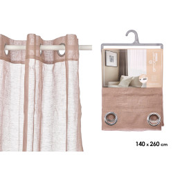 BROWN CURTAIN TRANSAPRENT 