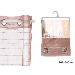 TENDA MARRONE RIGHE ORIZZONTALI 