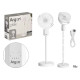 VENTILADOR PIE USB 10W BLANCO