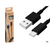 BLACK USB TO C CABLE 2M