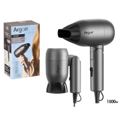 ANTHRACITE AND BLACK MATT HAIR DRYER FOLDING 1500W
