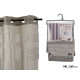RIDEAU 140X260CM 8 ANNEAUX GRIS BLANC