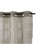 GREY WHITE CURTAIN 140X260CM 8 RINGS