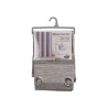 RIDEAU 140X260CM 8 ANNEAUX GRIS BLANC