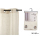 RIDEAU 140X260CM 8 ANNEAUX BLANC ROTO
