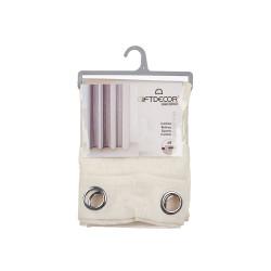 WHITE CURTAIN 140X260 8 RINGS