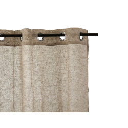 RIDEAU 140X260CM 8 ANNEAUX BEIGE