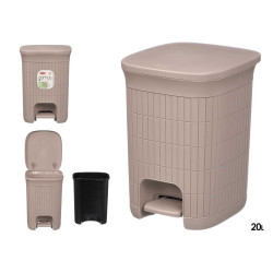 PATTUMIERA DA BAGNO DOMUS GREIGE 20L