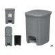 PATTUMIERA DA BAGNO DOMUS GRIGIO BLU 20L