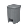 PATTUMIERA DA BAGNO DOMUS GRIGIO BLU 20L