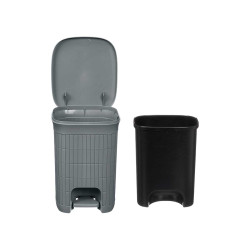 PAPELERA DOMUS GR GRIS AZULADO 20L