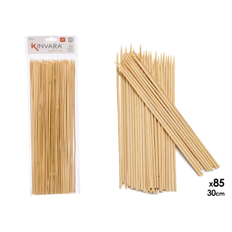 SET OF 85 BAMBOO SKEWERS 30CM