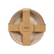 PLATO HONDO RAYAS MARRON 20CM