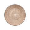 ASSIETTE DESSERT RAYURES MARRON 19CM