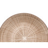 PRATO SOBREMESA RISCAS CASTANHO 19CM