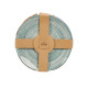 DINNER PLATE STRIPED BLUE 27CM