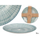 PIATTO DESSERT RIGHE BLU 19CM