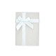 SET 3 CAJAS CARTON RECTANGULAR GRIS CLARO LAZO
