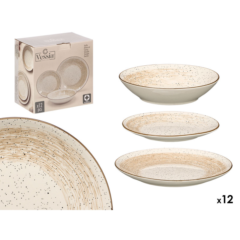 LOUCA 12PCS PATINADA CASTANHA