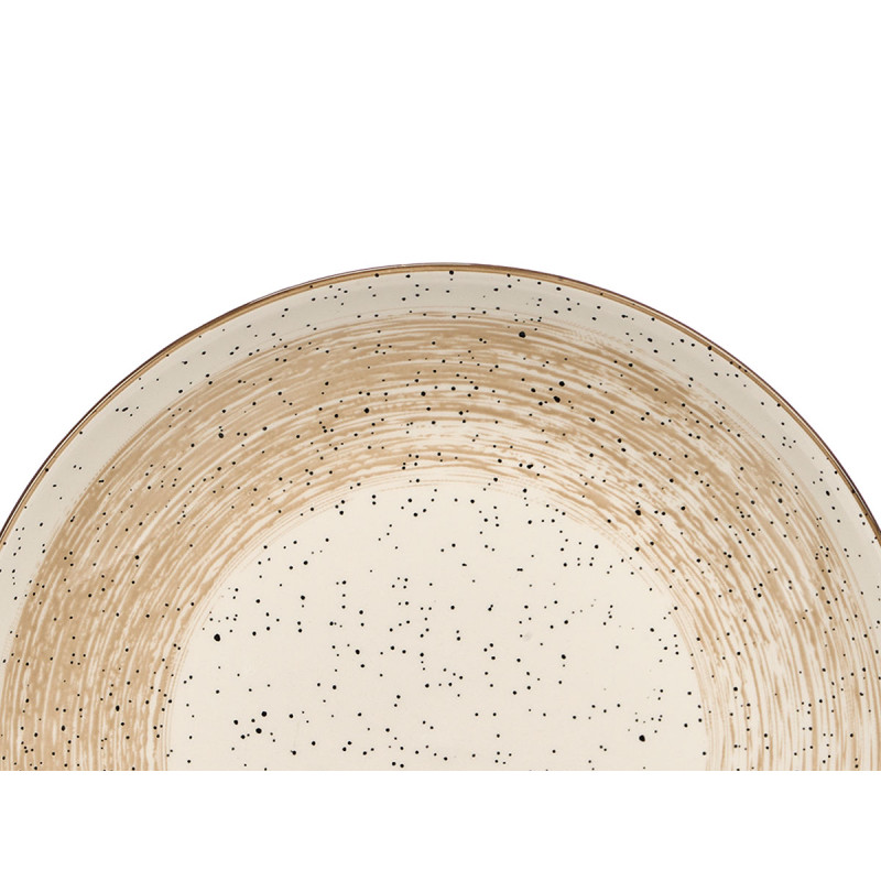 STOVIGLIE 12PZ PATINATE MARRONE