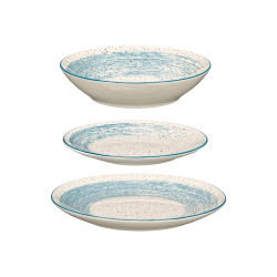 STOVIGLIE 12PZ PATINATO BLU