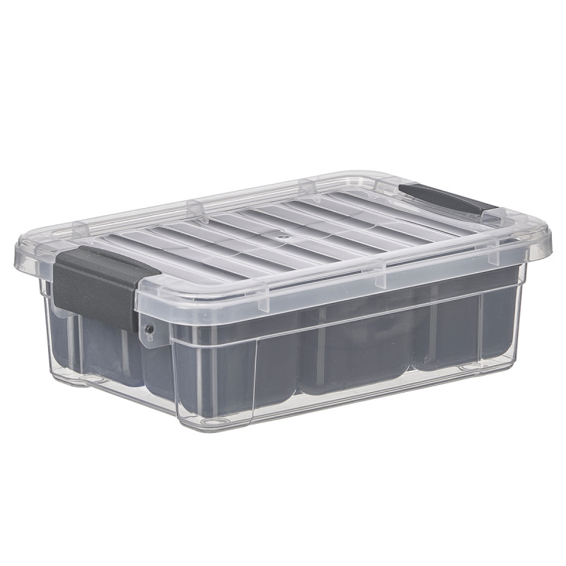 SCATOLA ORGANIZZATRICE ANTRACITE 5 SCOMPARTI 1,2L