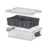CAJA ORGANIZADORA ANTRACITA 5 HUECOS 1,2L