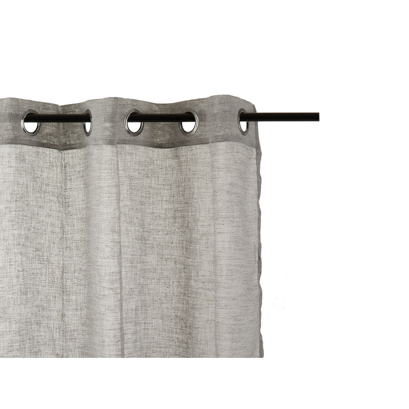 CORTINA 140X260CM 8 ANILLAS GRIS