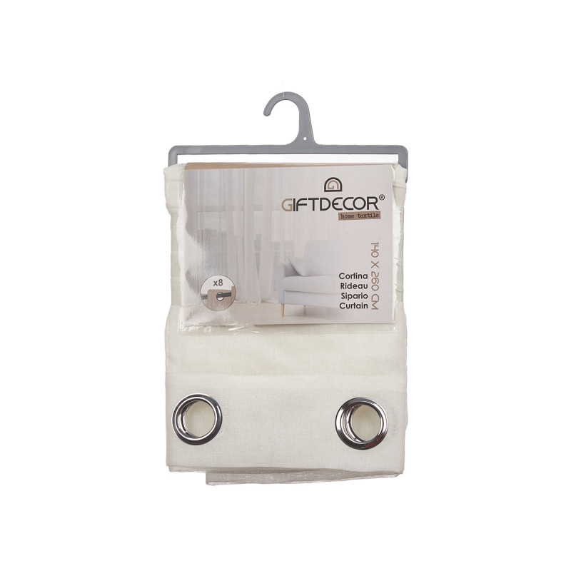 TENDA RIGHE PIEGATE NATURALE