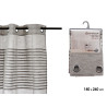 CURTAIN FONDED STRIPES DARK GREY