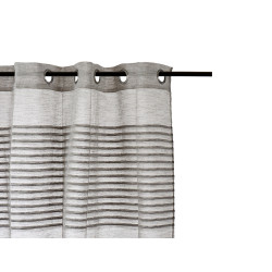 CURTAIN FONDED STRIPES DARK GREY