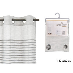 TENDA RIGHE PIEGATE GRIGIO CHIARO