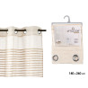CORTINA RAYAS PLEGADAS BEIGE
