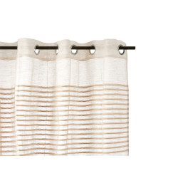 CORTINA RAYAS PLEGADAS BEIGE
