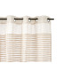 RIDEAU RAYURES PLIES BEIGE