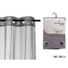 CORTINA CINZA ESCURO 140X260 CM