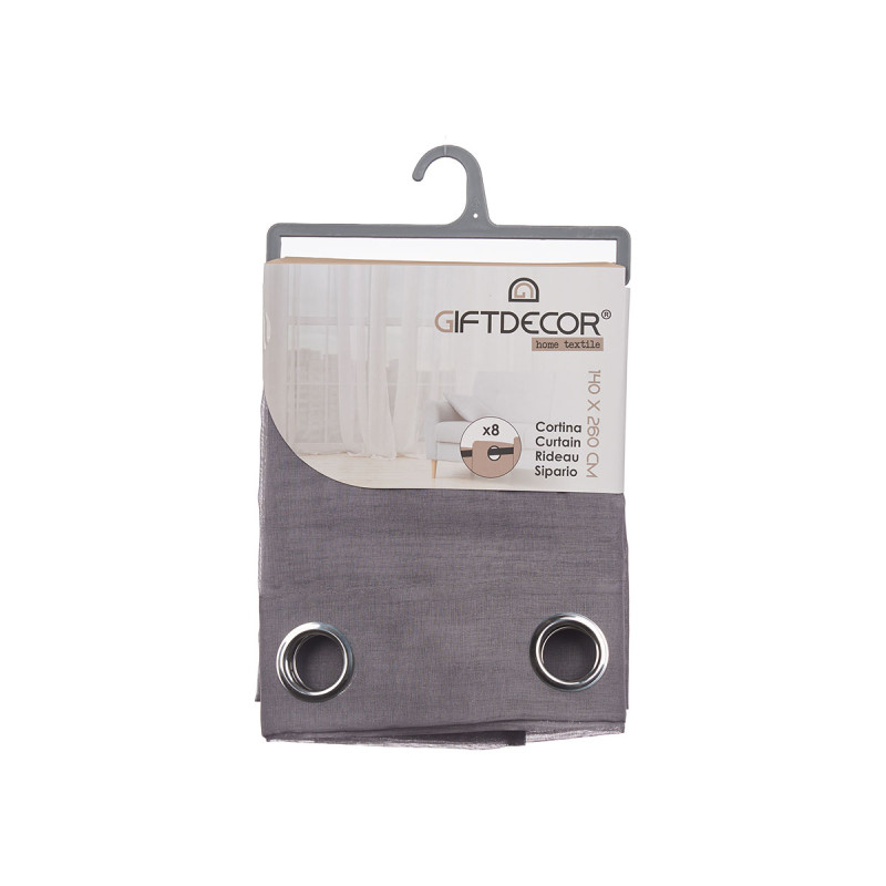 TENDA GRIGIO SCURO 140X260 CM